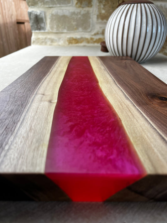Walnut and Epoxy Charcuterie Board