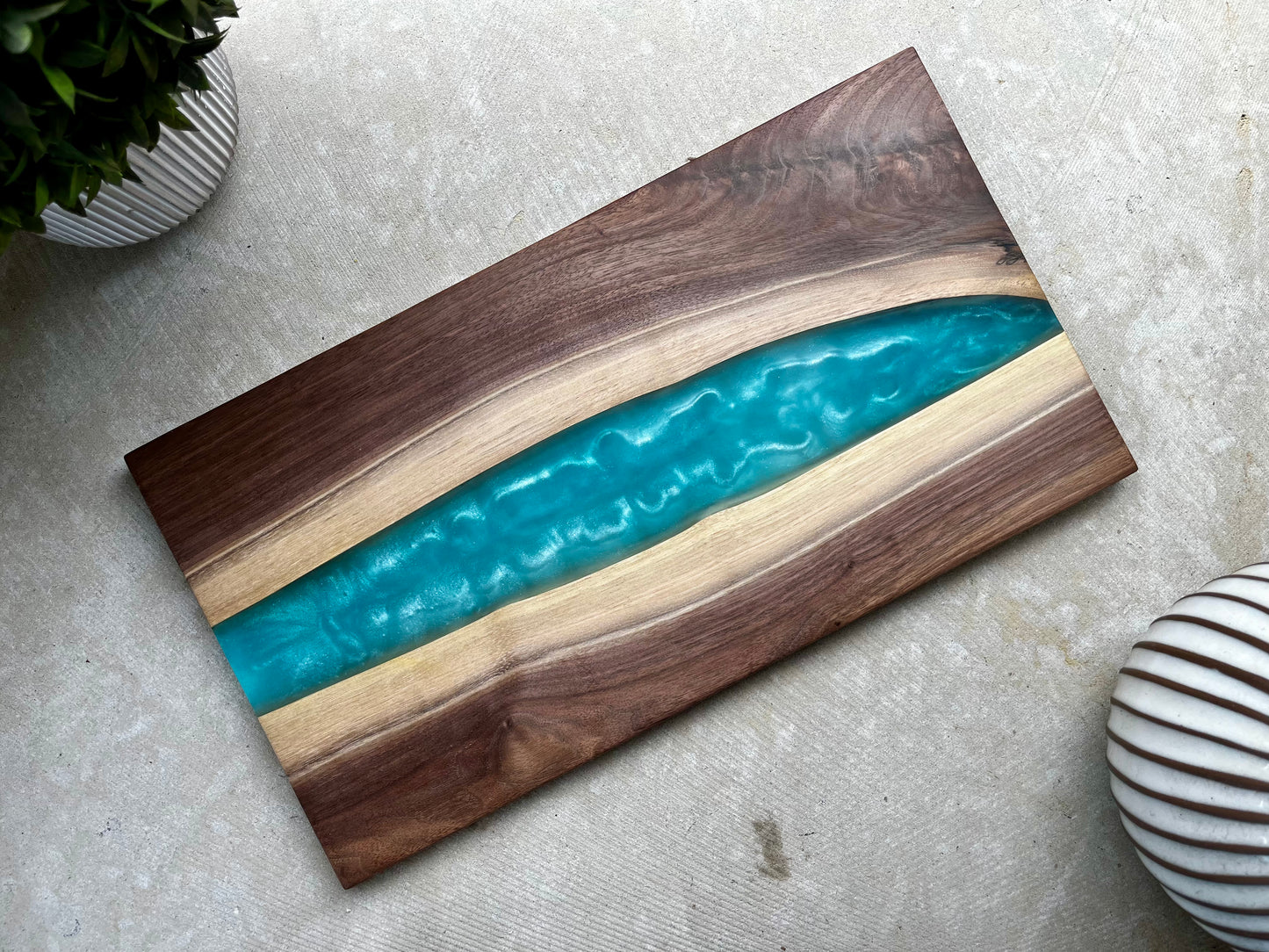 Walnut and Epoxy Charcuterie Board