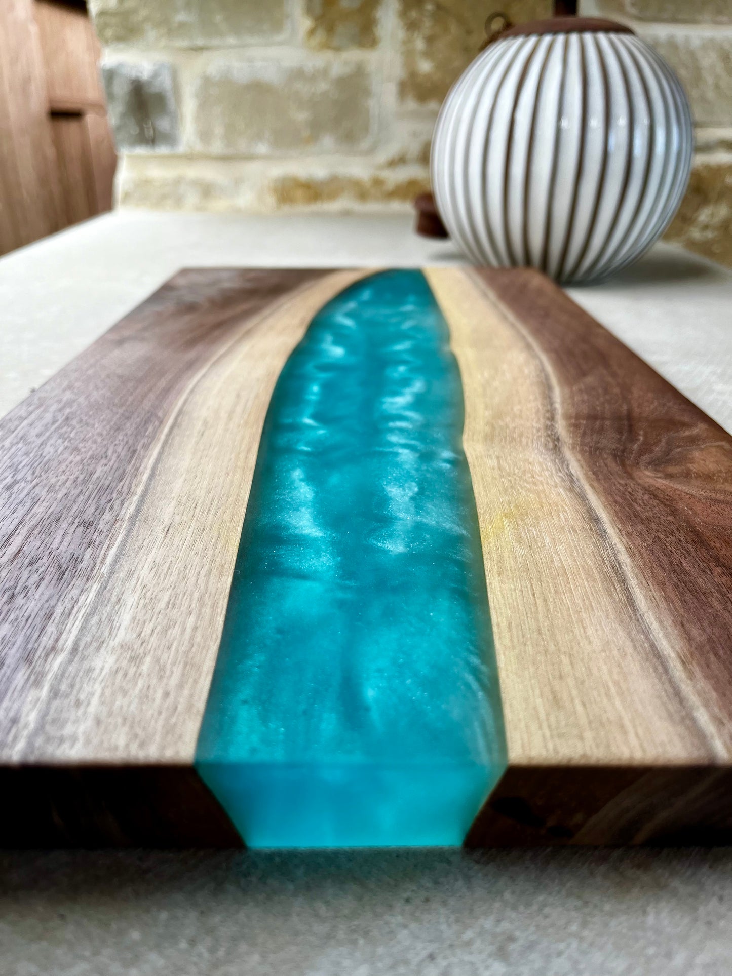 Walnut and Epoxy Charcuterie Board